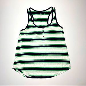SO Retro VTG Striped Ringer Racerback Tank Top